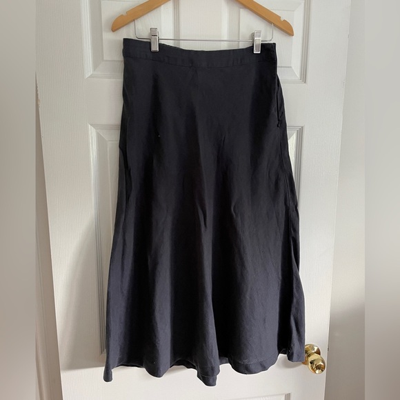 Linen bias cut midi skirt - Simon’s Contemporaine - Picture 2 of 10